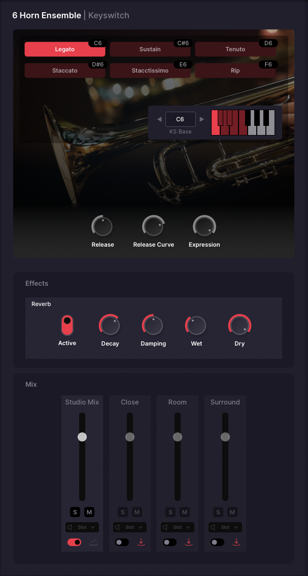 6 Horn Ensemble instrument on Musio